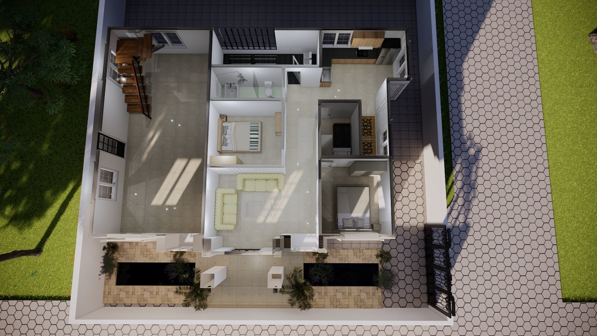 2 Floor Luxury House Design Full Interior  3D model_13