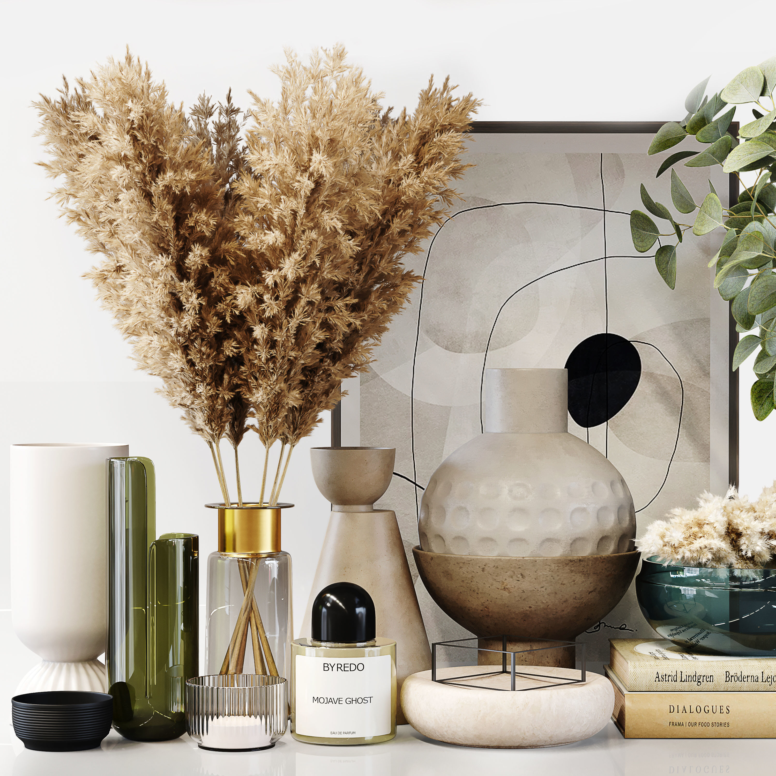 Decorative Set 183 Low-poly 3D model_2