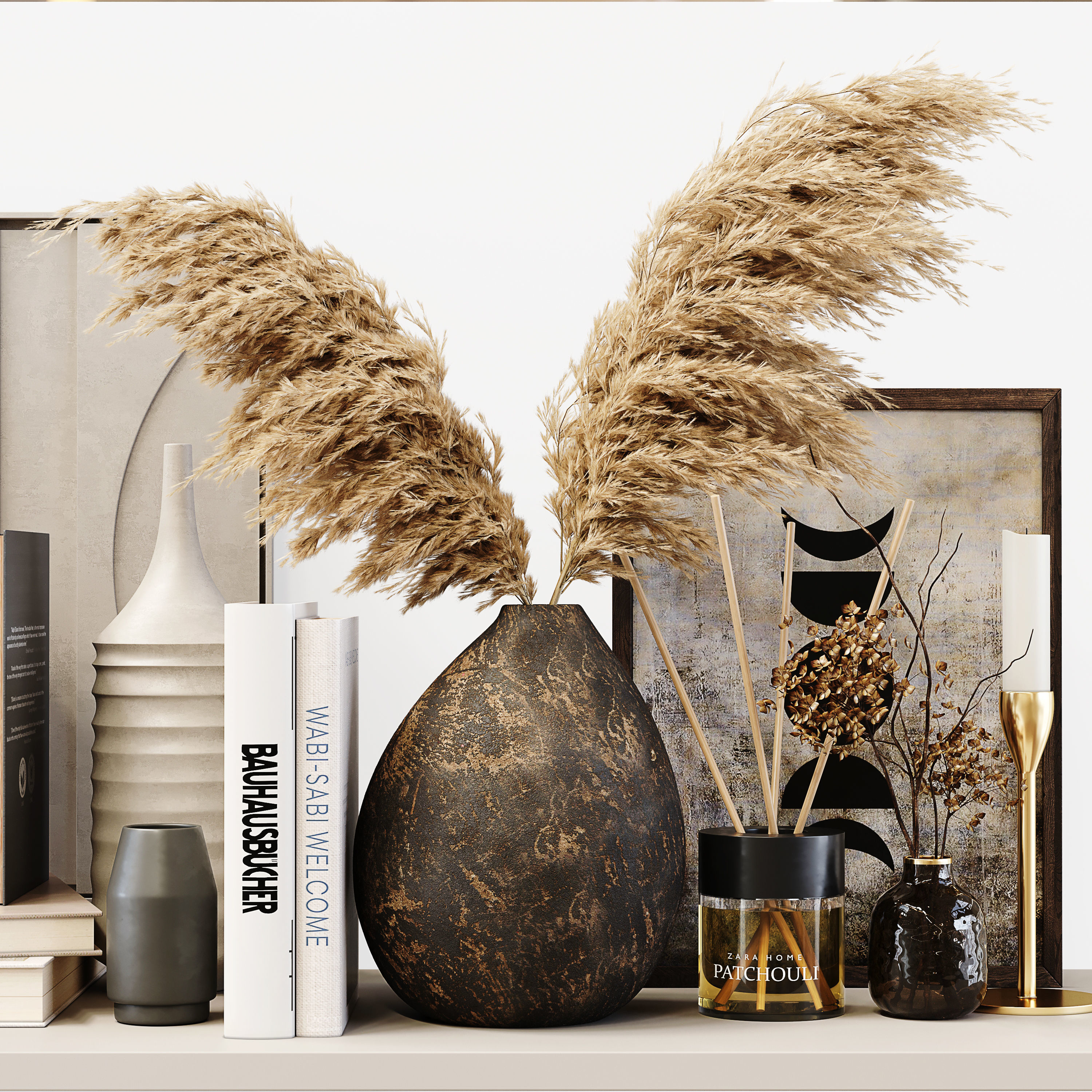 Decorative Set 183 Low-poly 3D model_10