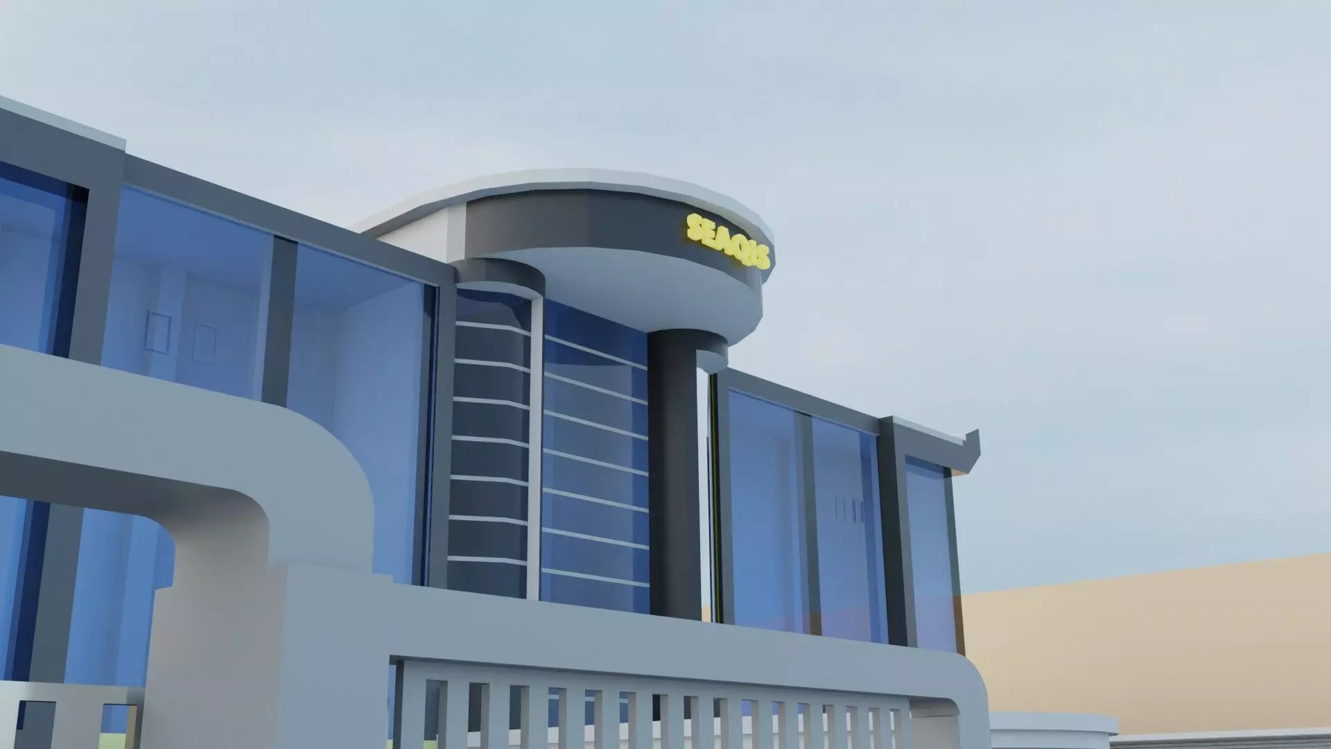 Gedung SEAQIS 3D model_0