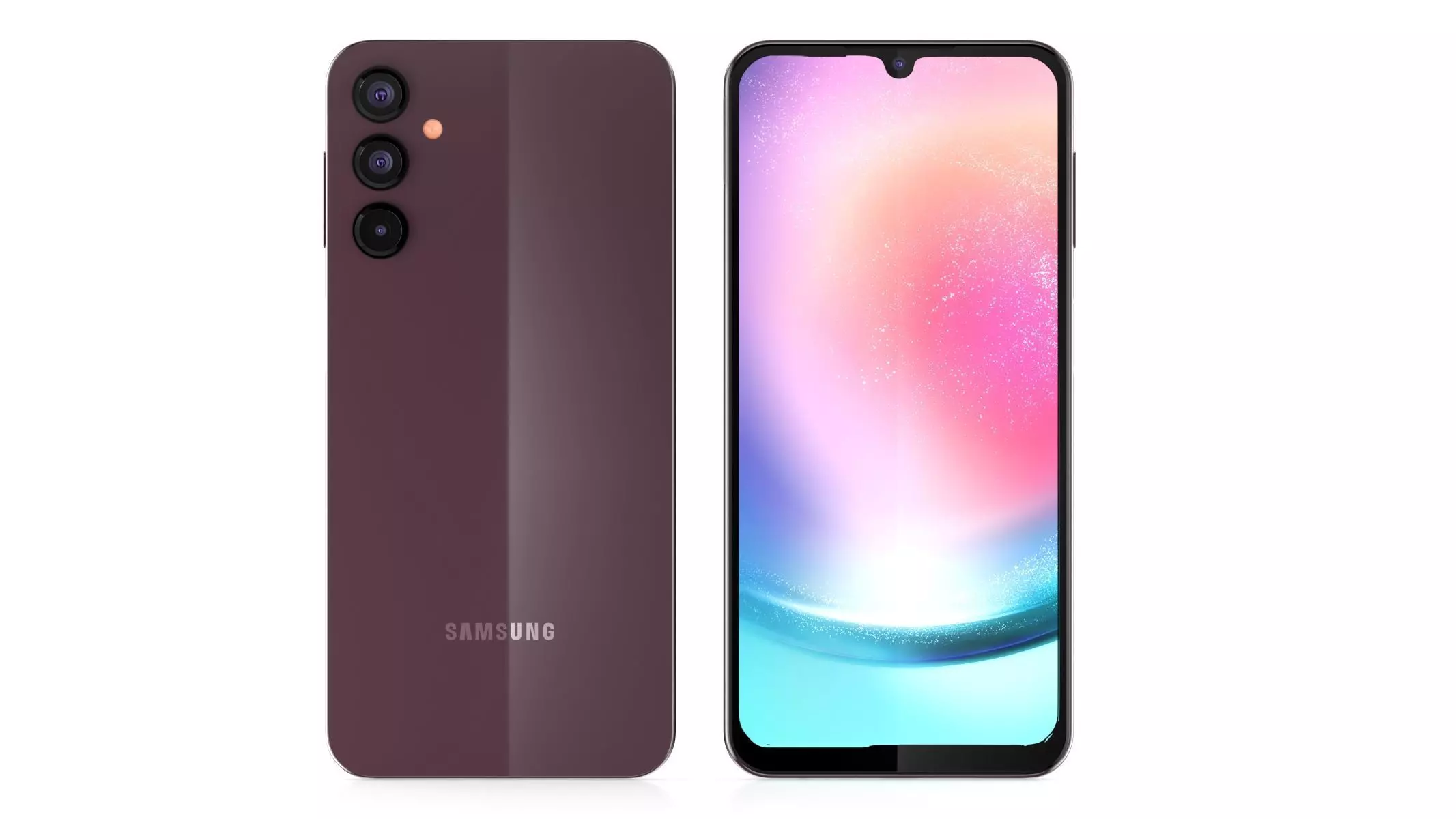 Samsung Galaxy A24 Red 3D model_0