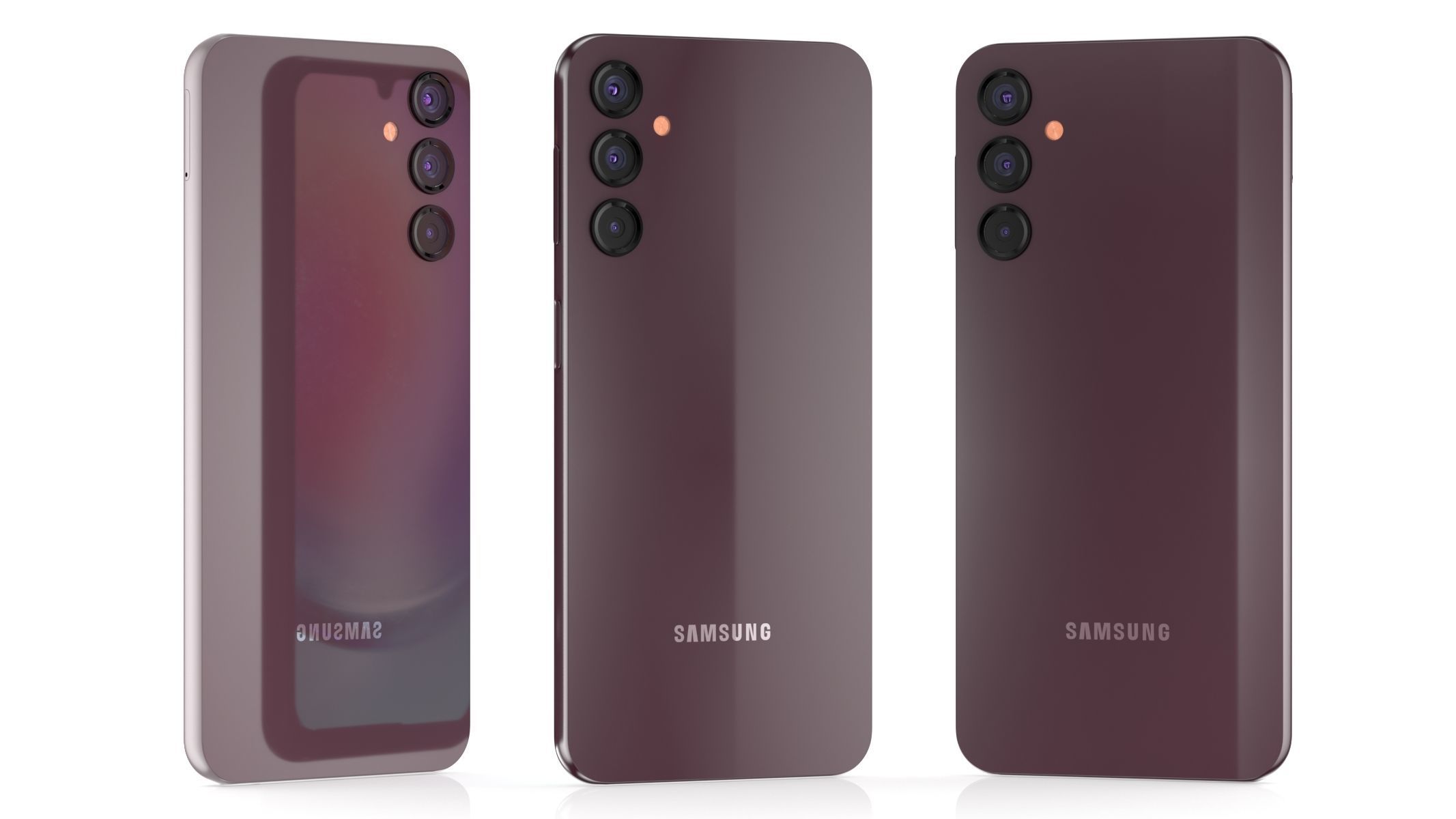 Samsung Galaxy A24 Red 3D model_8