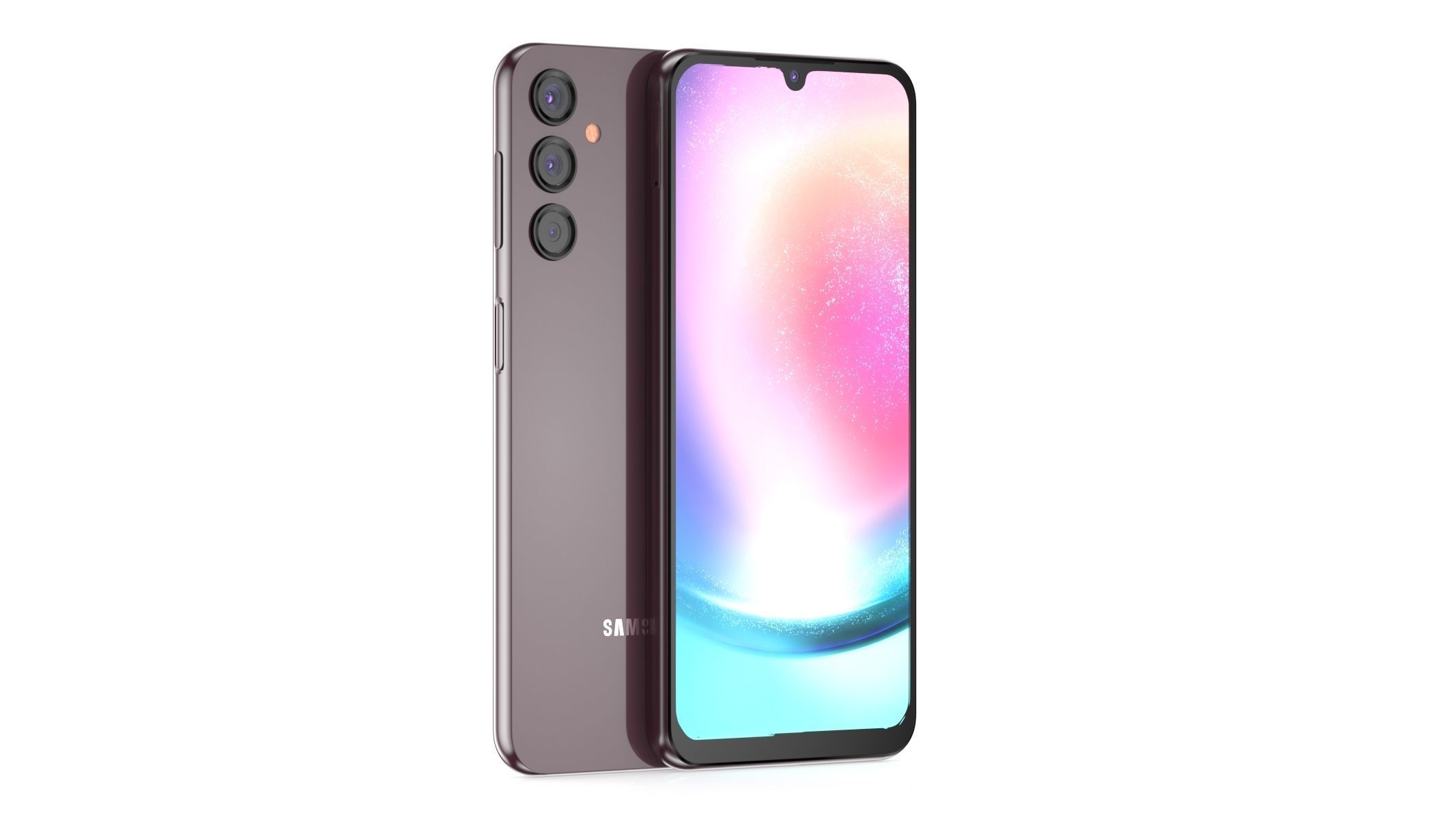 Samsung Galaxy A24 Red 3D model_1