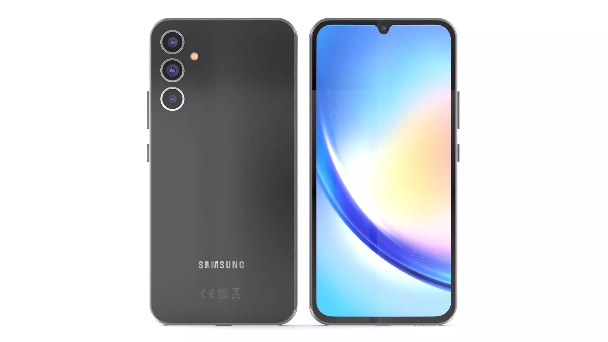 Samsung galaxy A34 Graphite 3D model_0