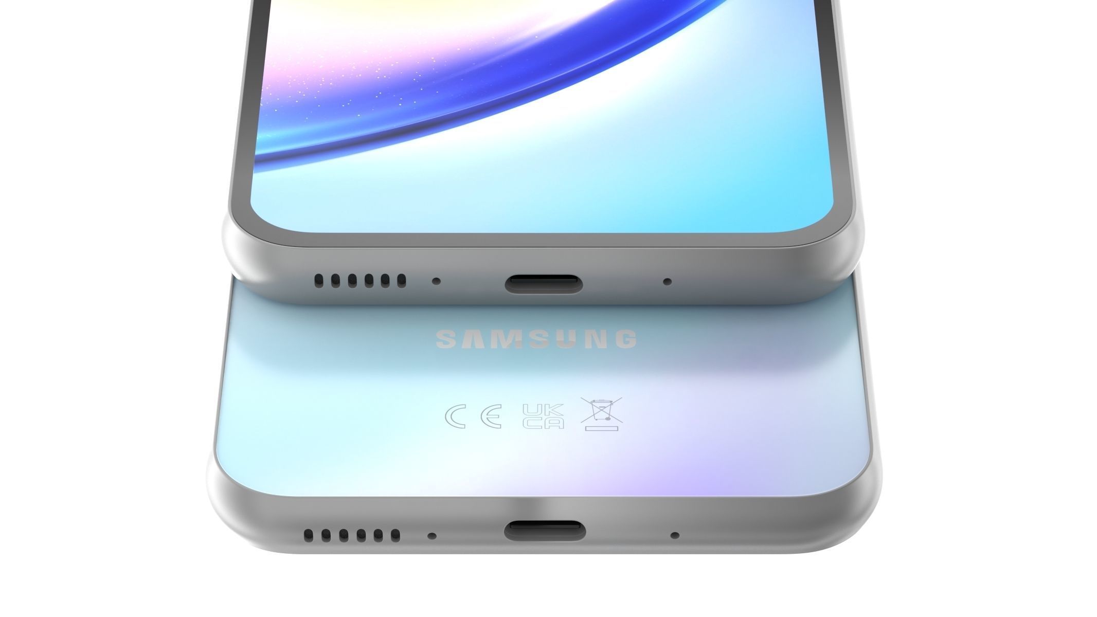 Samsung galaxy A34 Silver 3D model_8