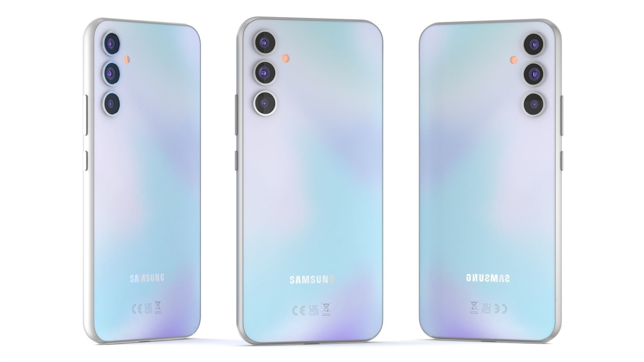 Samsung galaxy A34 Silver 3D model_7