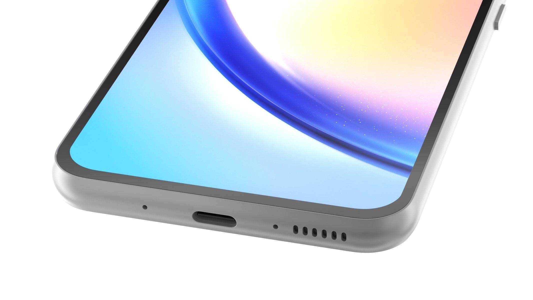 Samsung galaxy A34 Silver 3D model_5