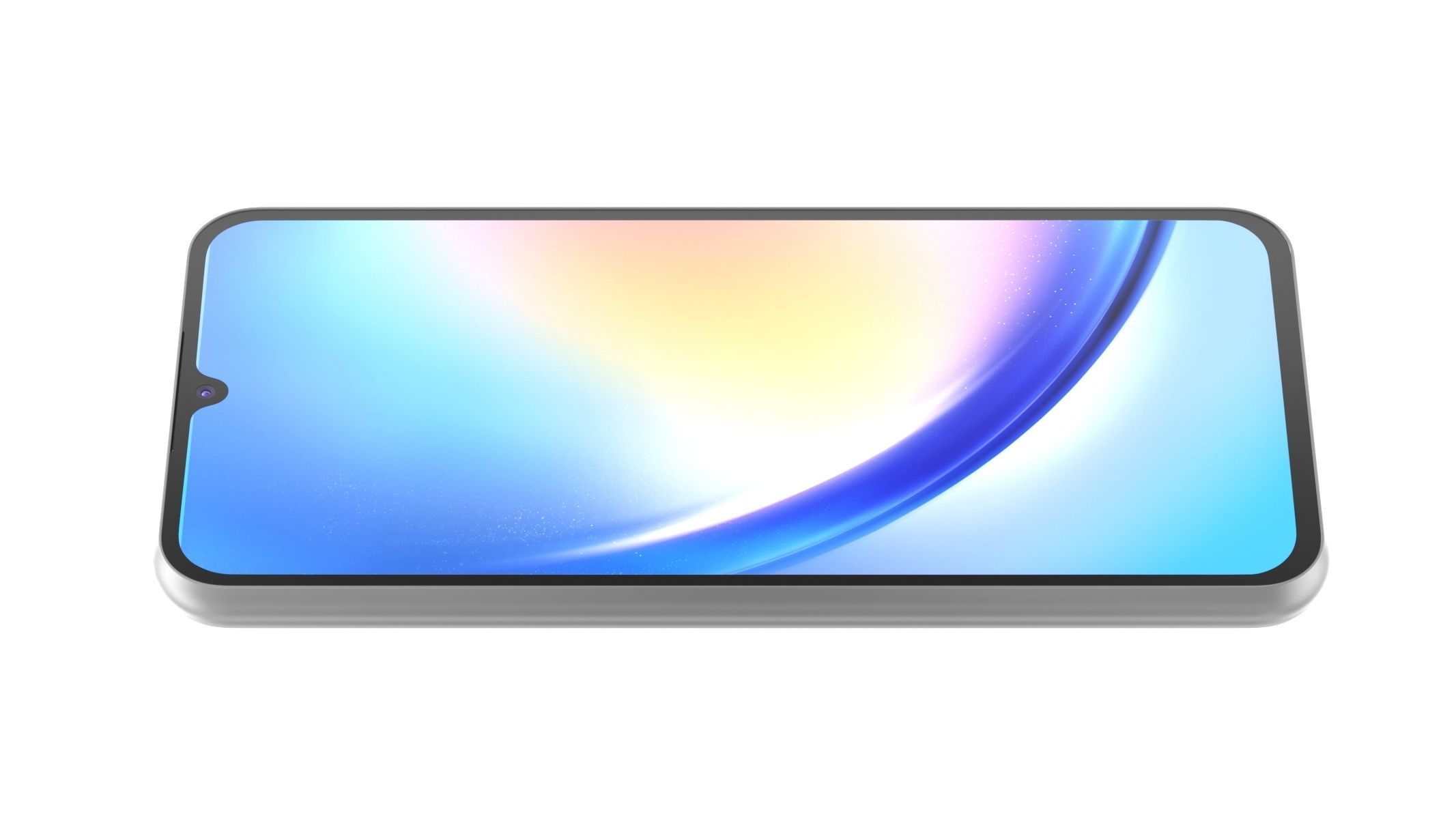 Samsung galaxy A34 Silver 3D model_3