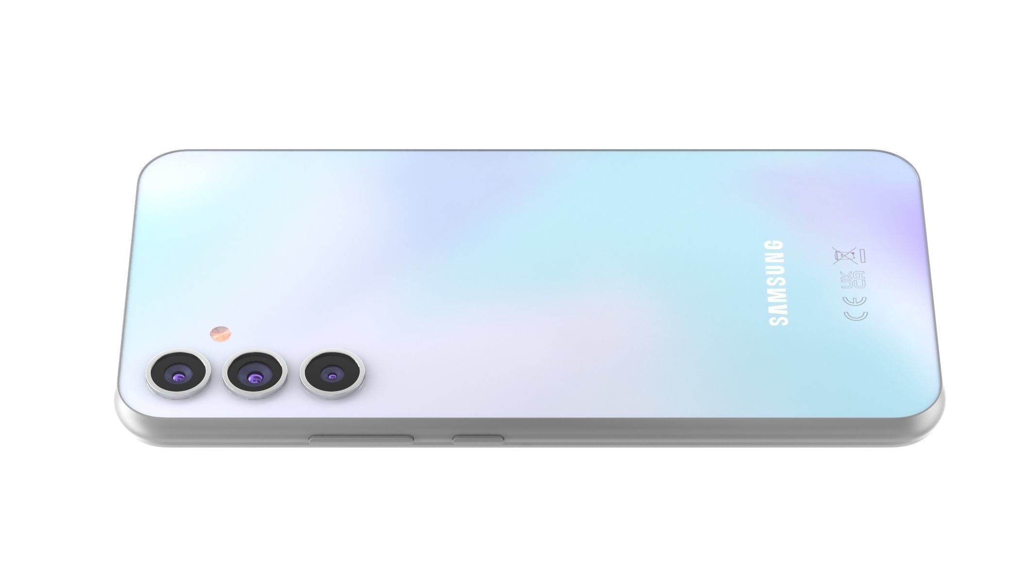 Samsung galaxy A34 Silver 3D model_2