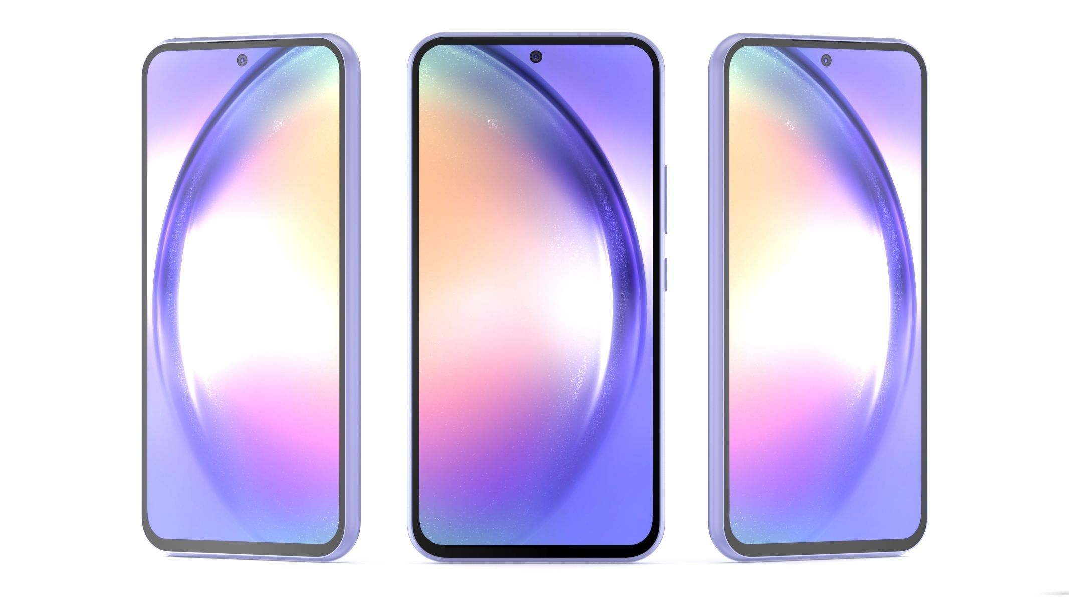 Samsung galaxy A54 Violet 3D model_7