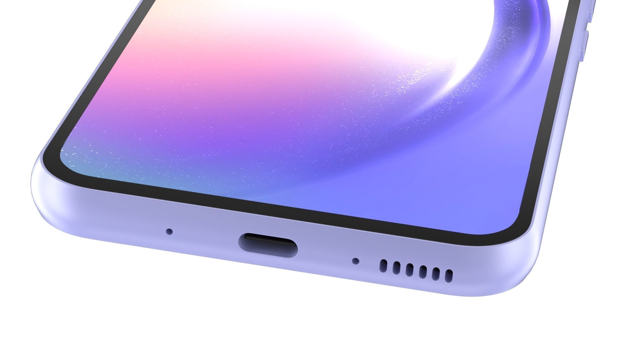 Samsung galaxy A54 Violet 3D model_5