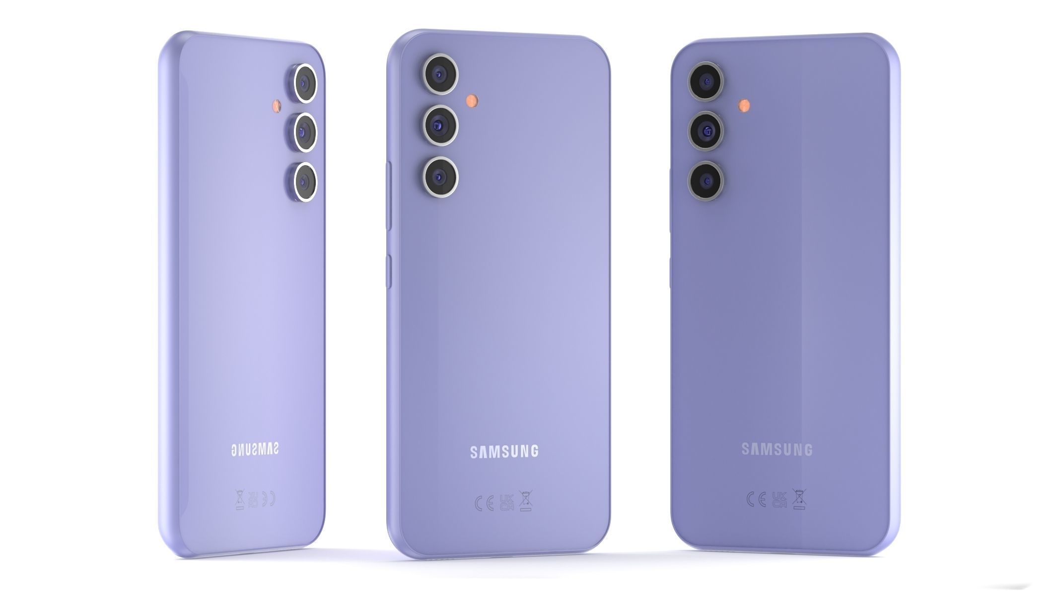 Samsung galaxy A54 Violet 3D model_8