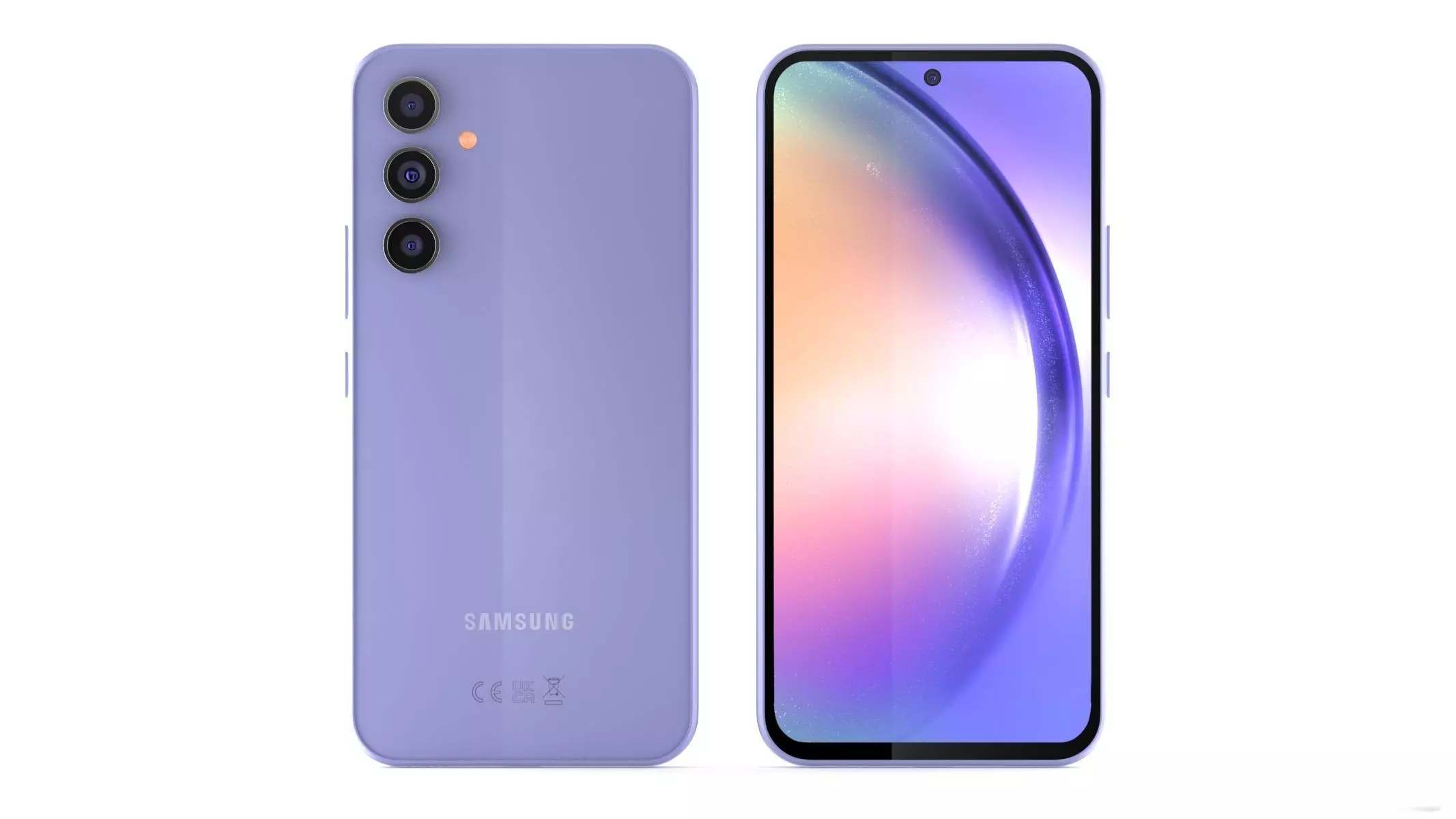 Samsung galaxy A54 Violet 3D model_0