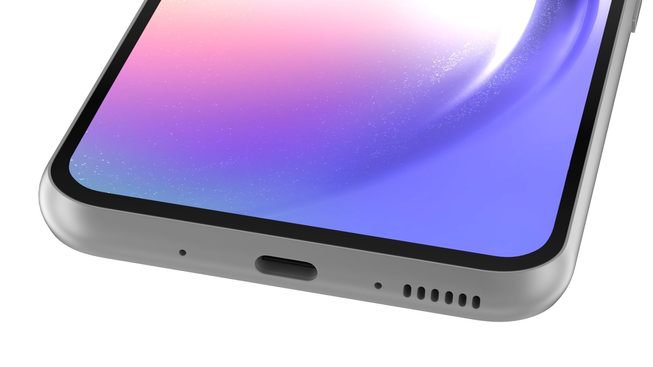 Samsung galaxy A54 White 3D model_5