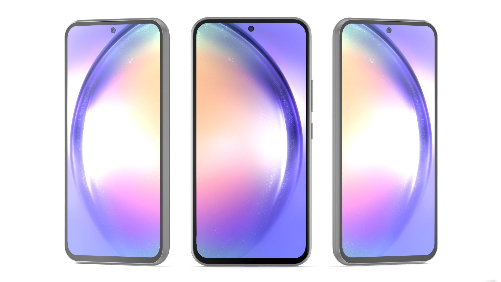 Samsung galaxy A54 White 3D model_7