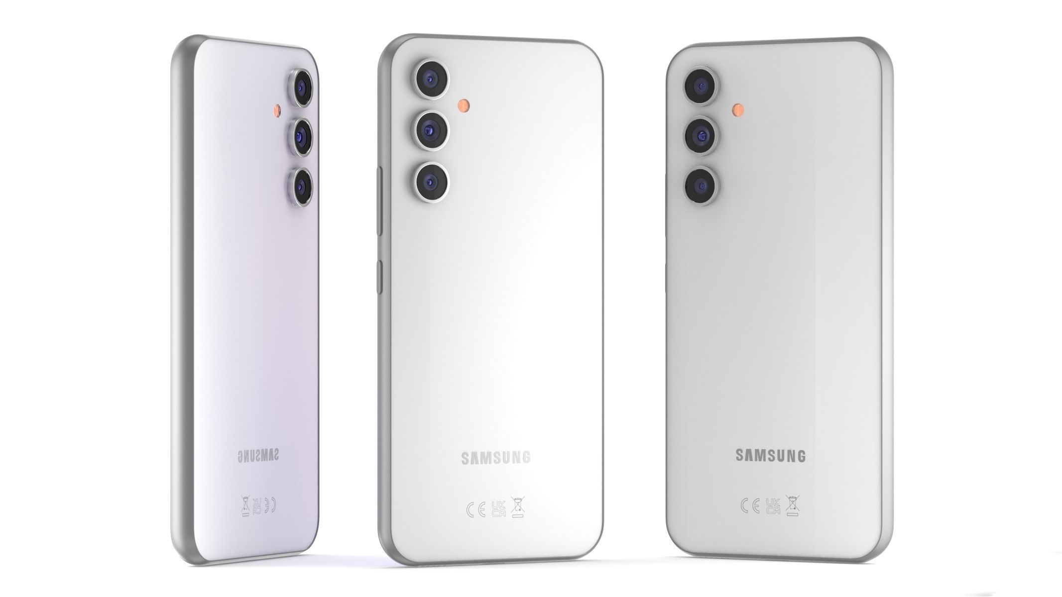 Samsung galaxy A54 White 3D model_8