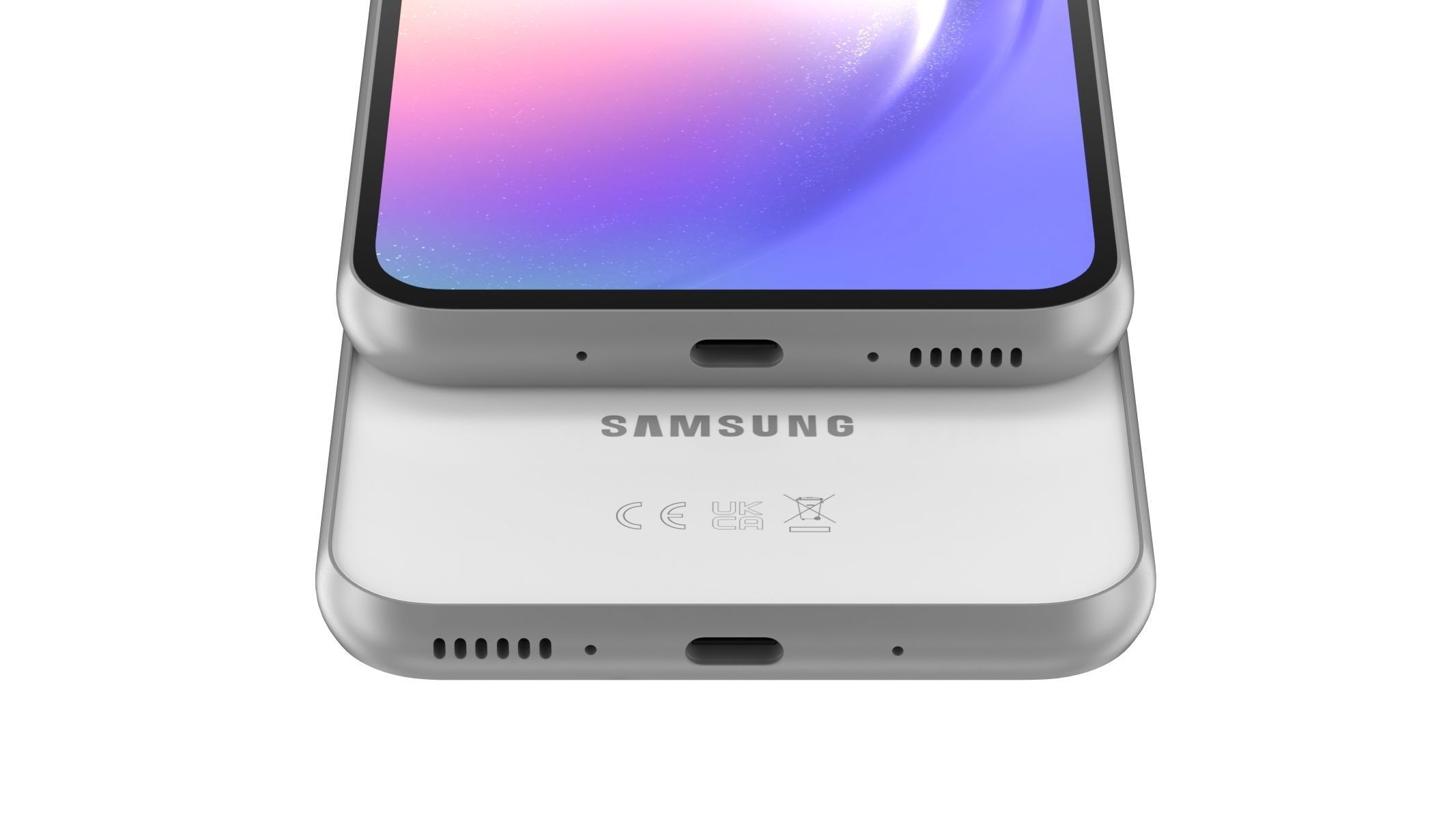 Samsung galaxy A54 White 3D model_9