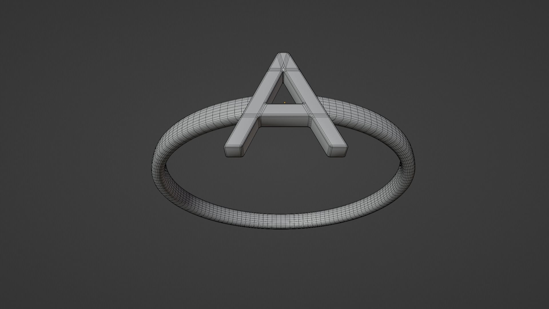 Alphabet Rings A B C D 3D print model_5