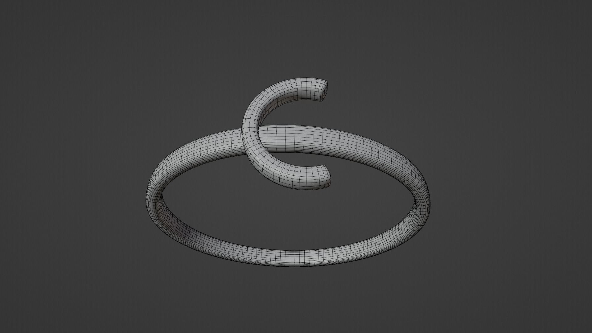Alphabet Rings A B C D 3D print model_7