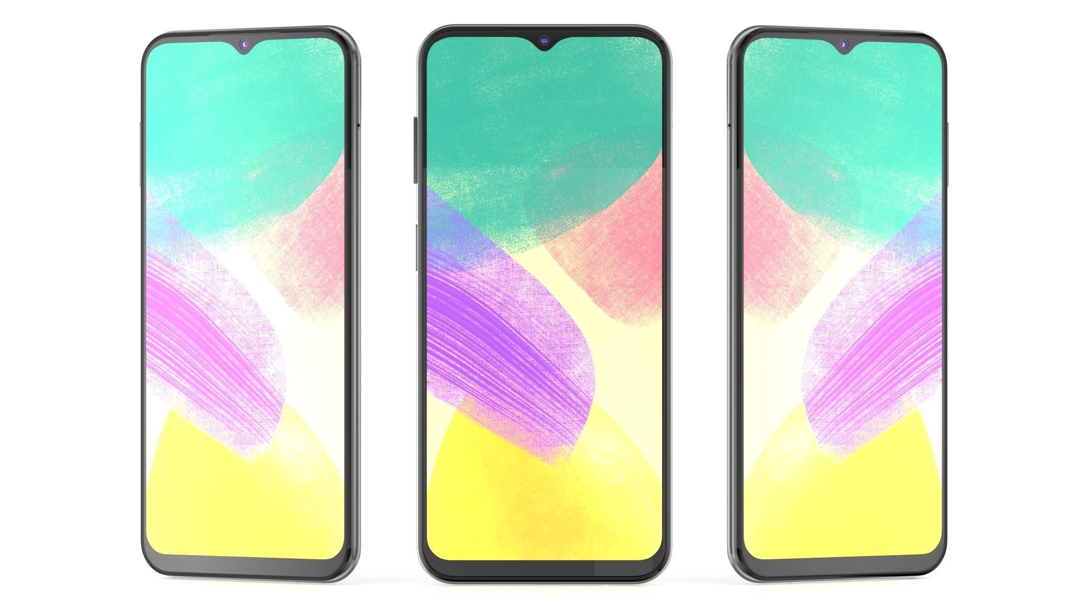 Samsung Galaxy F14 Black 3D model_7