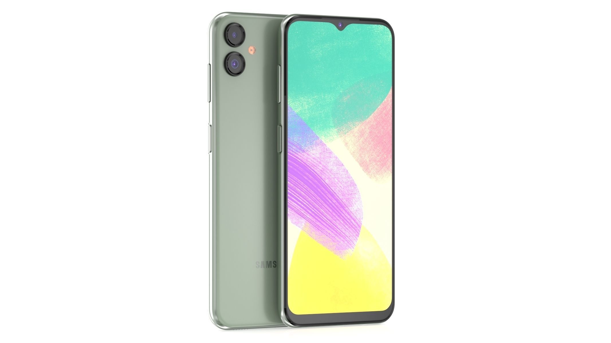 Samsung Galaxy F14 Green 3D model_1