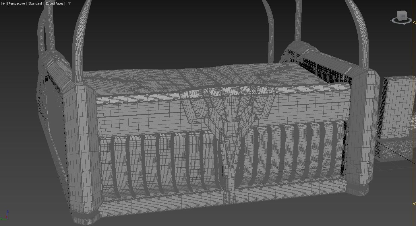 Meat Wall Shrine Space Chaos Knight Tabletop Terrain 3D print model_17