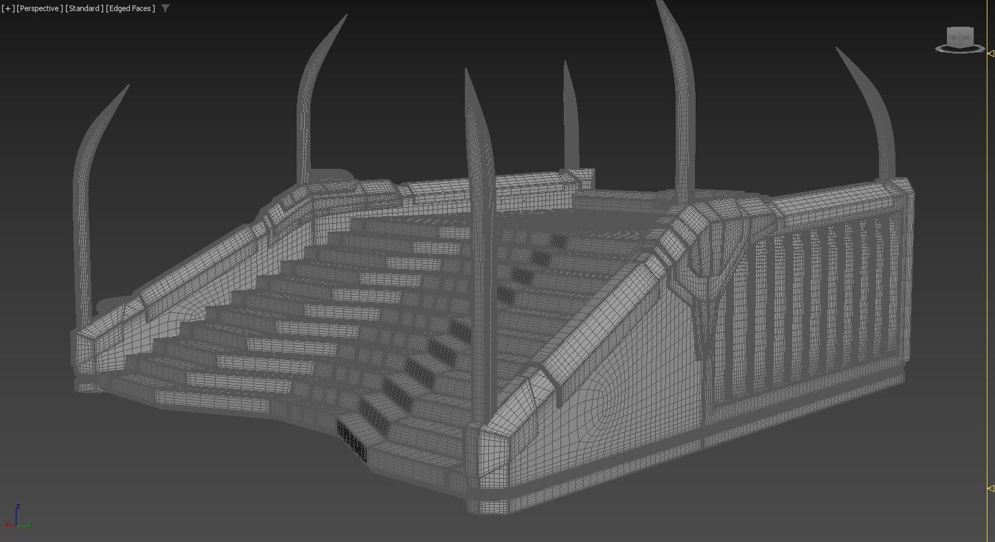 Meat Wall Shrine Space Chaos Knight Tabletop Terrain 3D print model_10