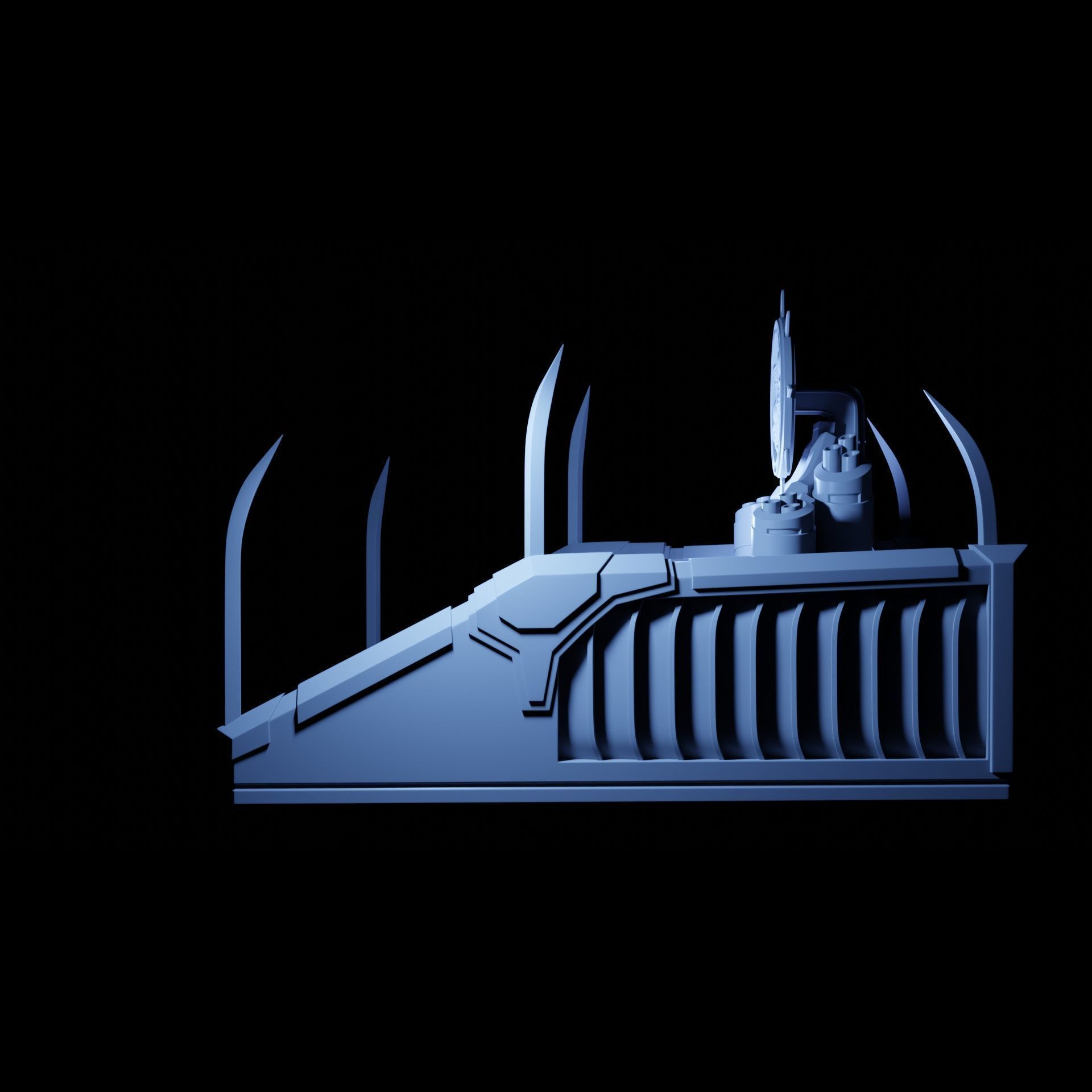 Meat Wall Shrine Space Chaos Knight Tabletop Terrain 3D print model_6