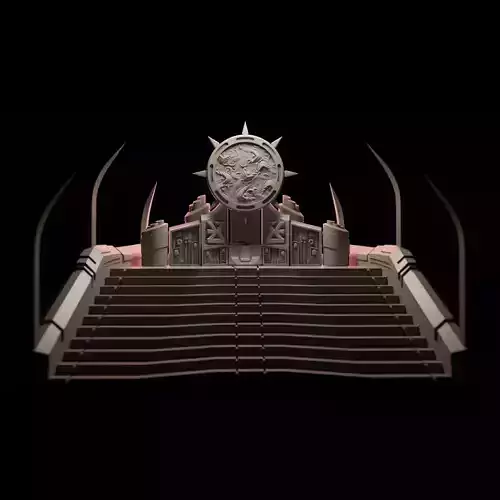 Meat Wall Shrine Space Chaos Knight Tabletop Terrain 3D print model