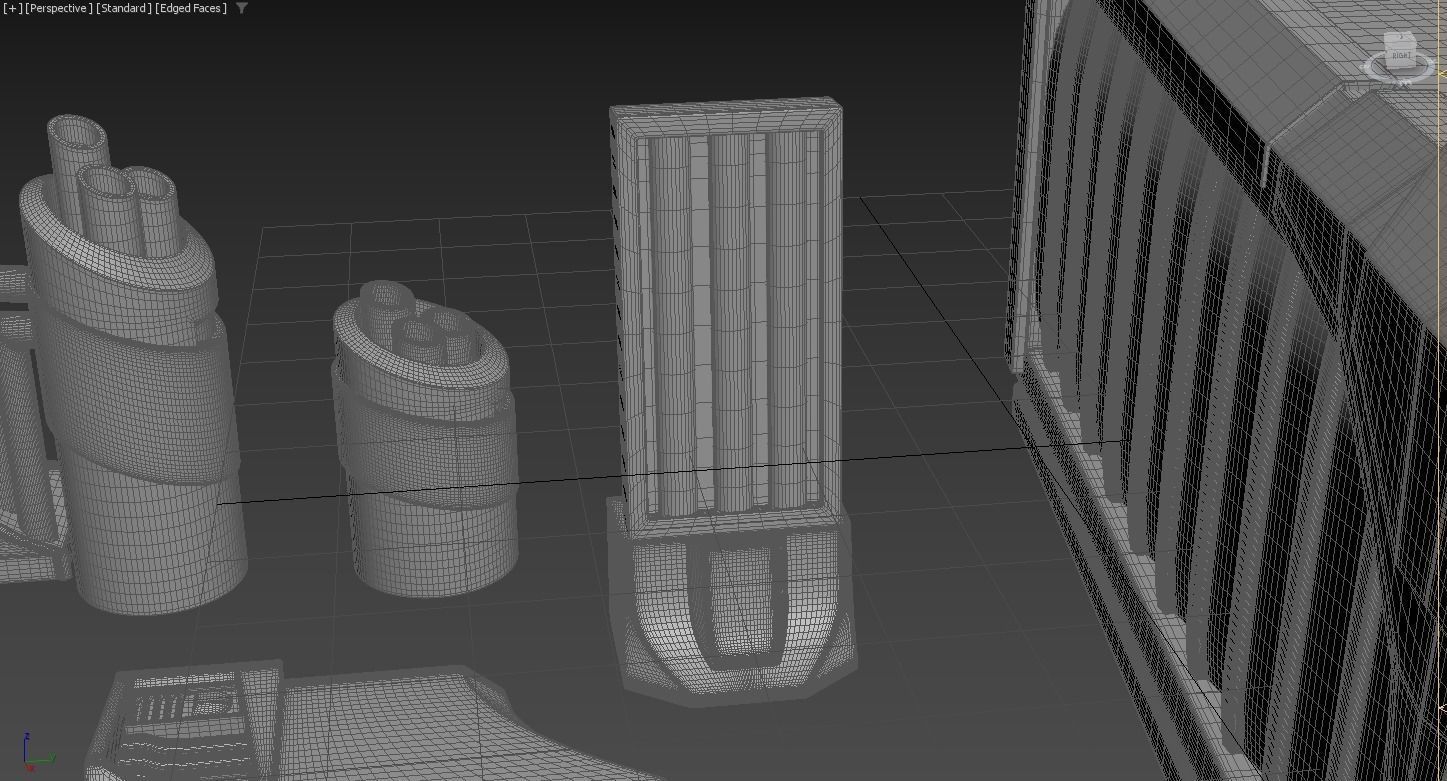 Meat Wall Shrine Space Chaos Knight Tabletop Terrain 3D print model_15