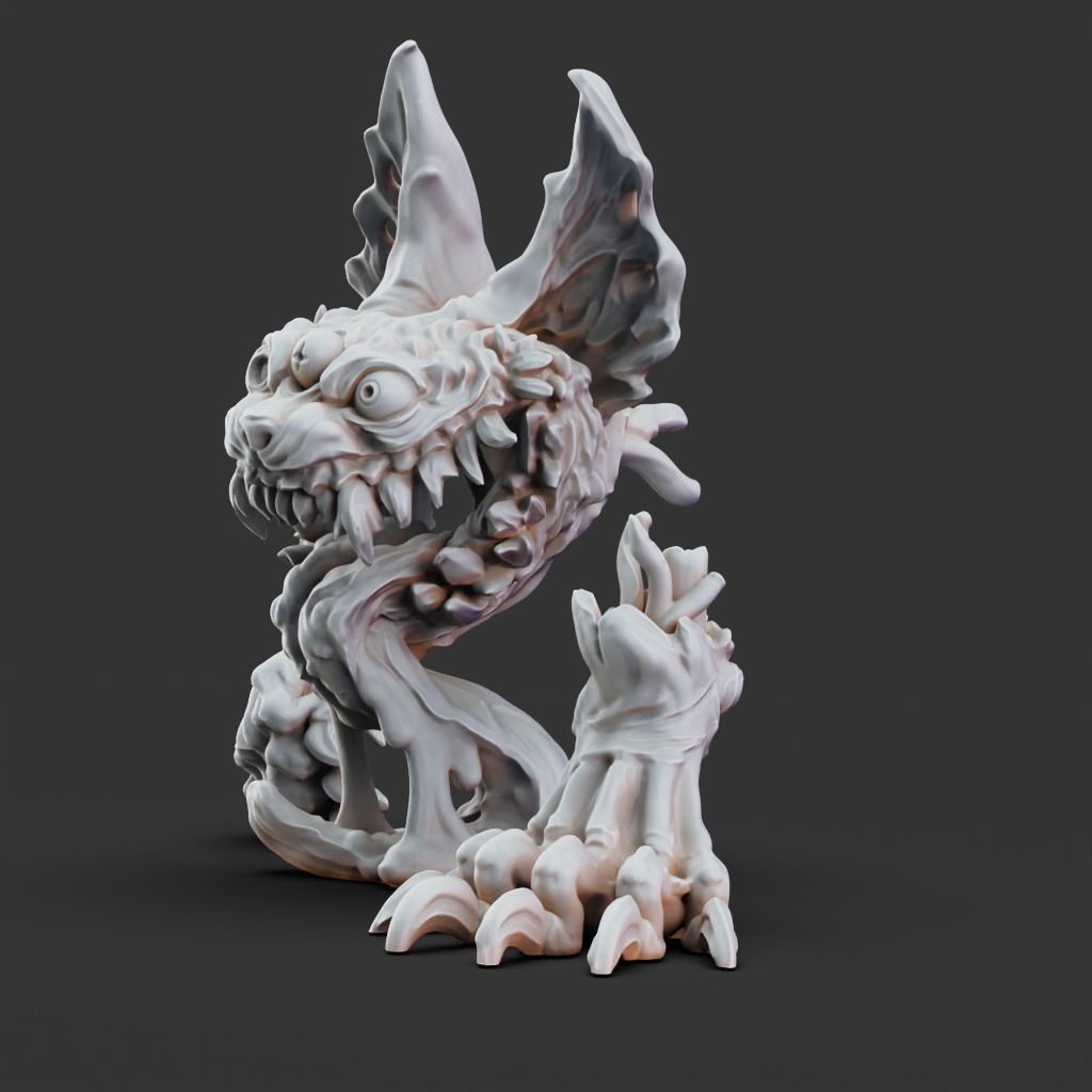 Cat of Madness - 3D Printable TTRPG - PRESUPPORTED - 32mm 3D print model_5