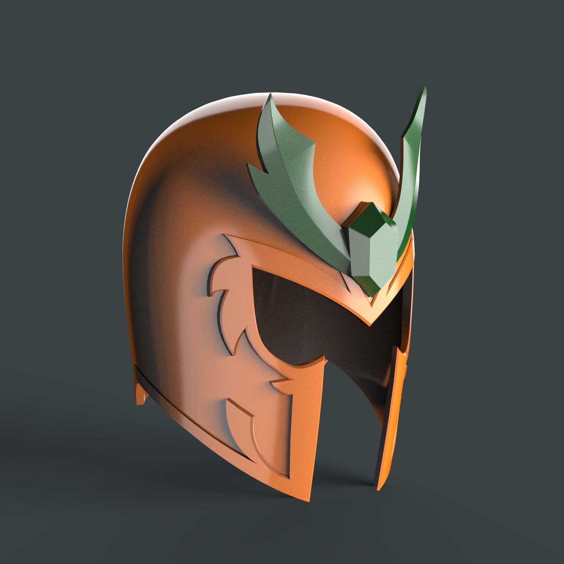 MAGNETO HELMET 3D print model_2