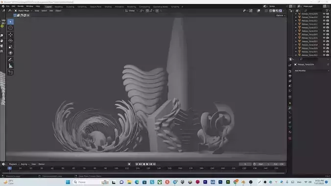 City future 3D model City future 3D model