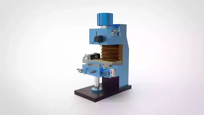 Miling Machine 1 3D model Miling Machine 1 3D model