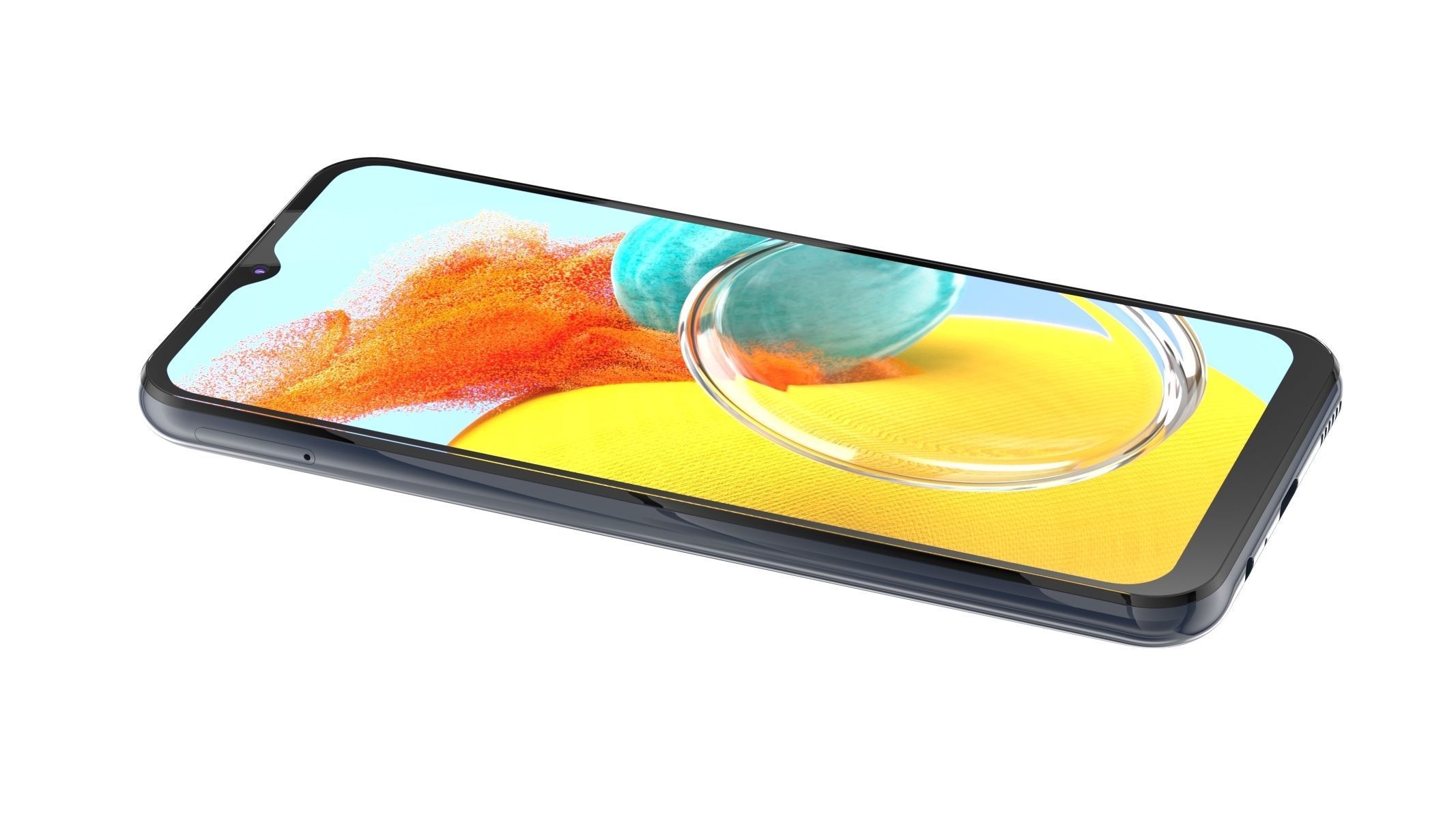 Samsung Galaxy M14 Blue 3D model_4