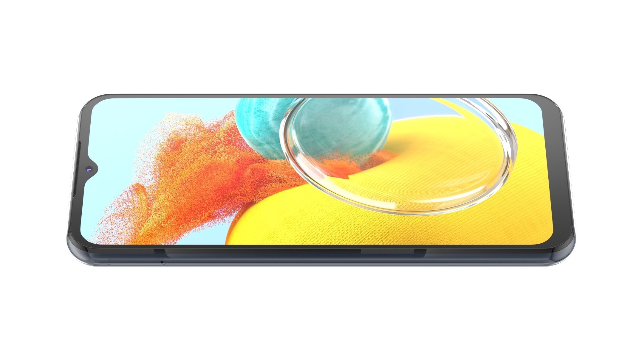 Samsung Galaxy M14 Blue 3D model_3