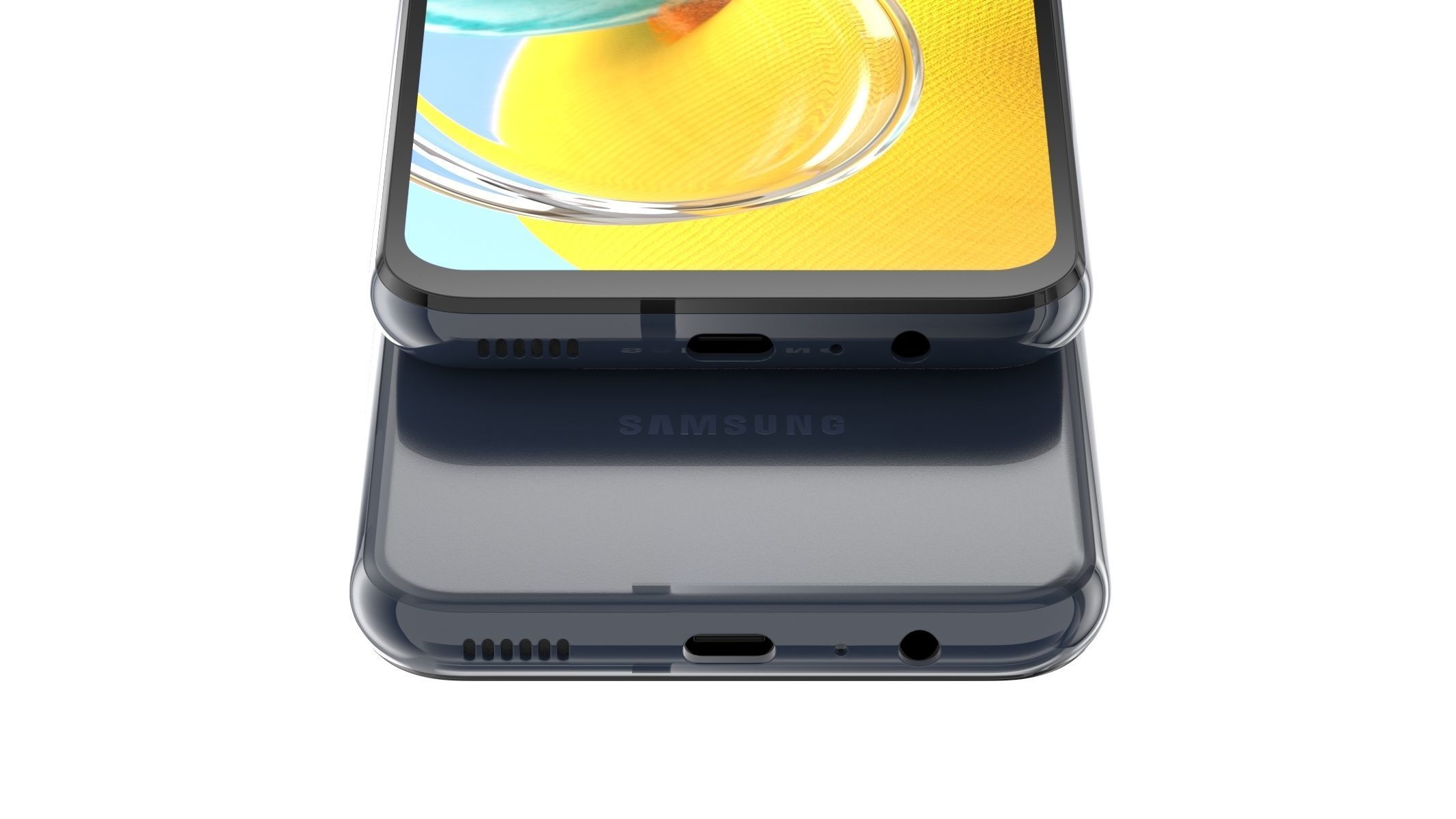 Samsung Galaxy M14 Blue 3D model_9