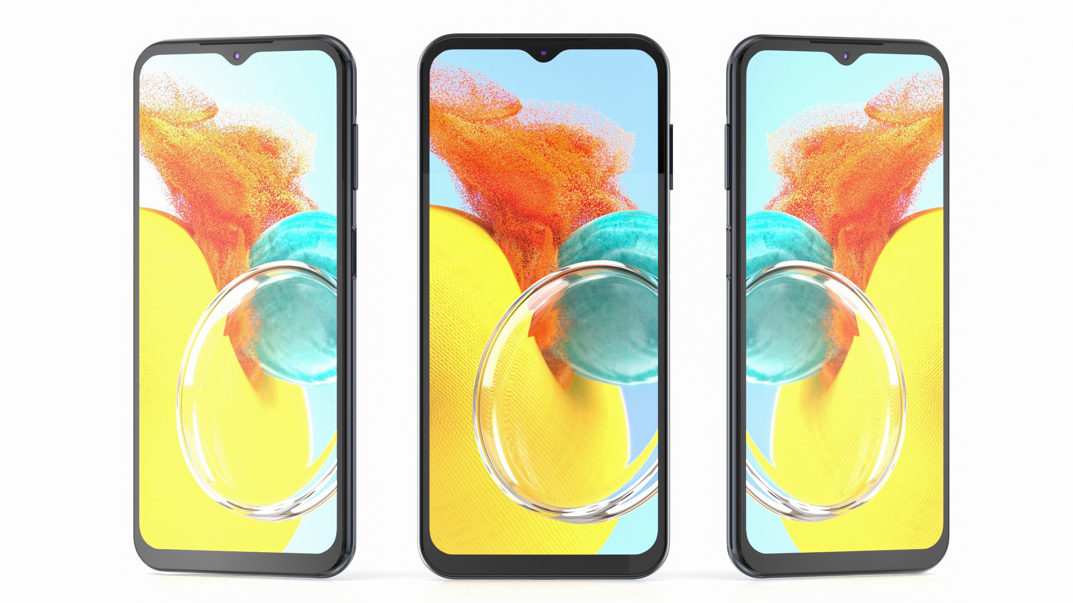 Samsung Galaxy M14 Blue 3D model_7