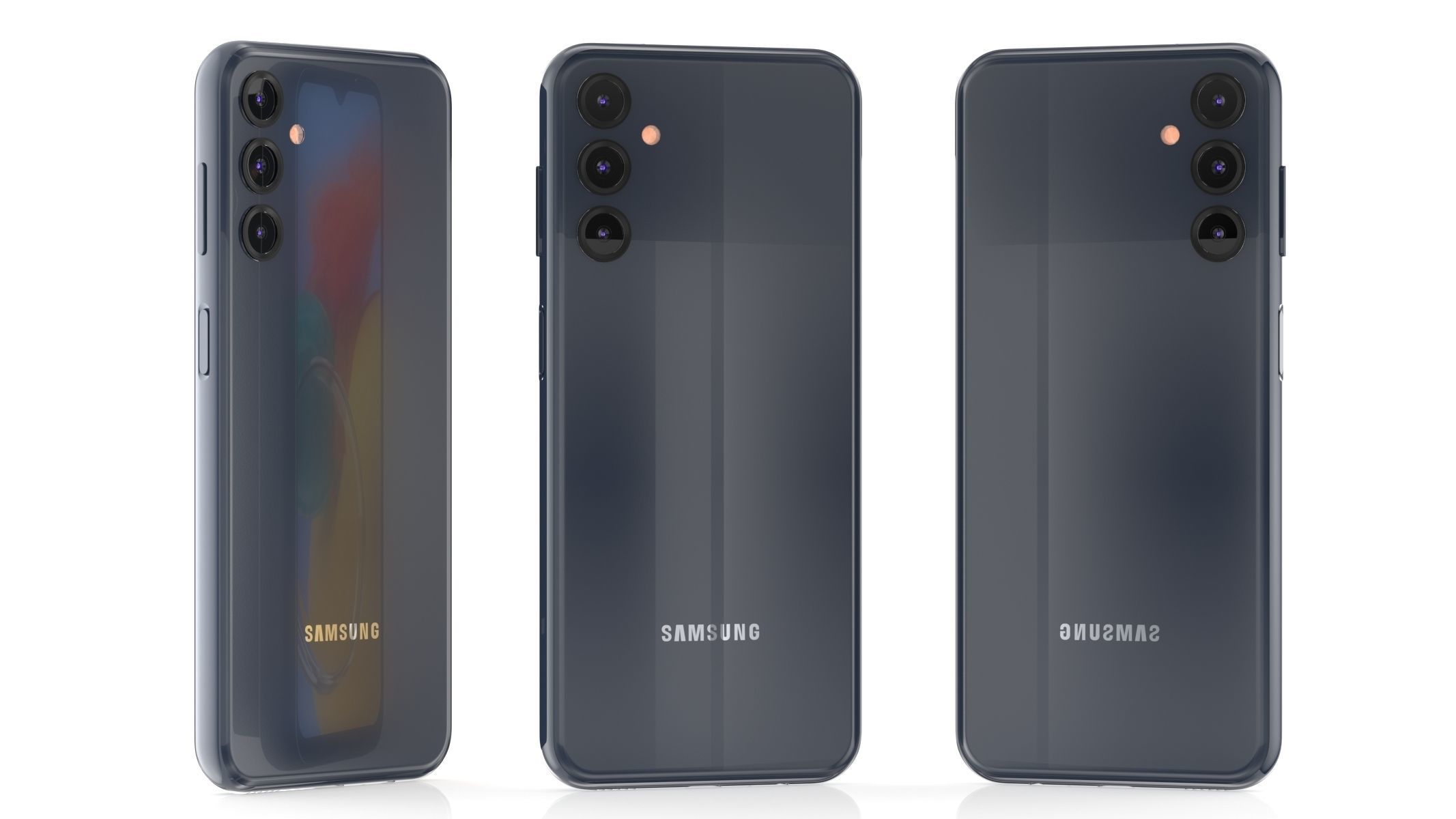 Samsung Galaxy M14 Blue 3D model_8