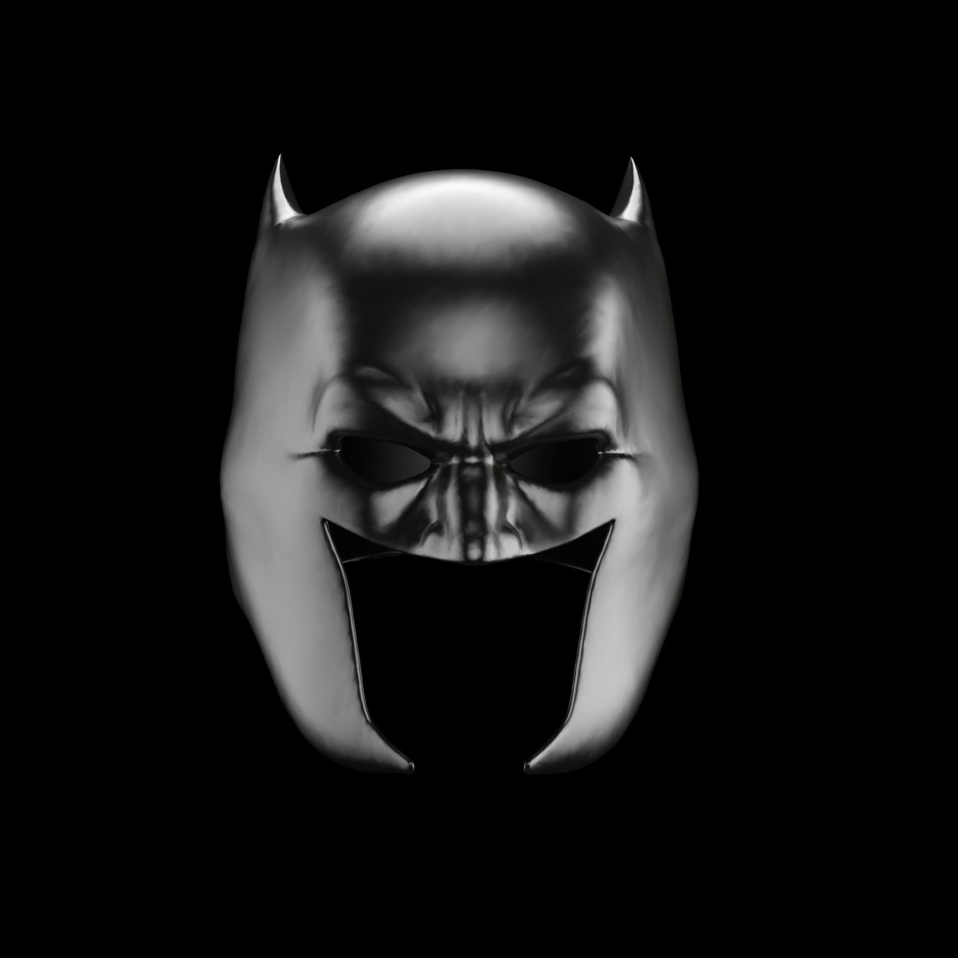 BATMAN HELMET WEARABLE 3D print model_2