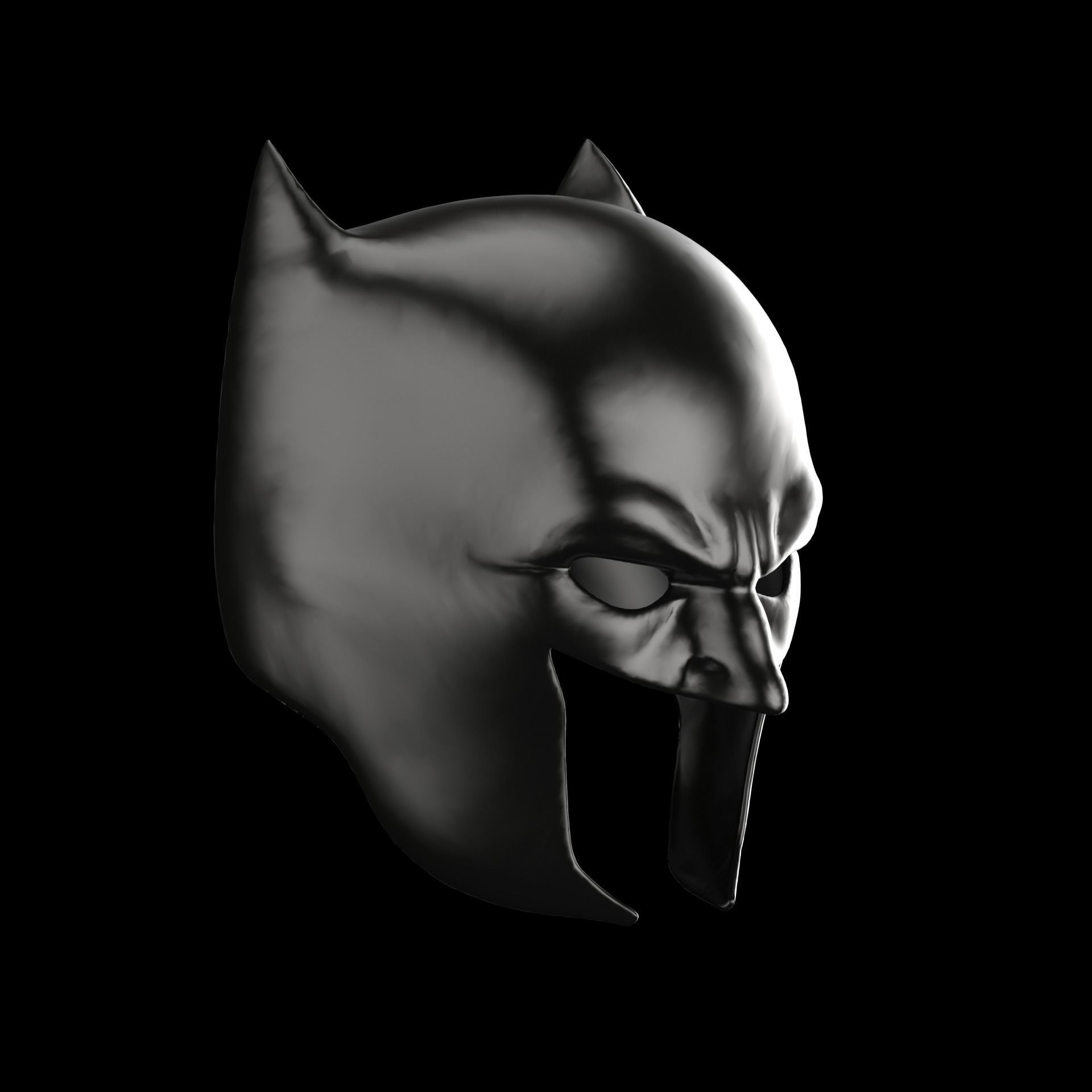BATMAN HELMET WEARABLE 3D print model_3