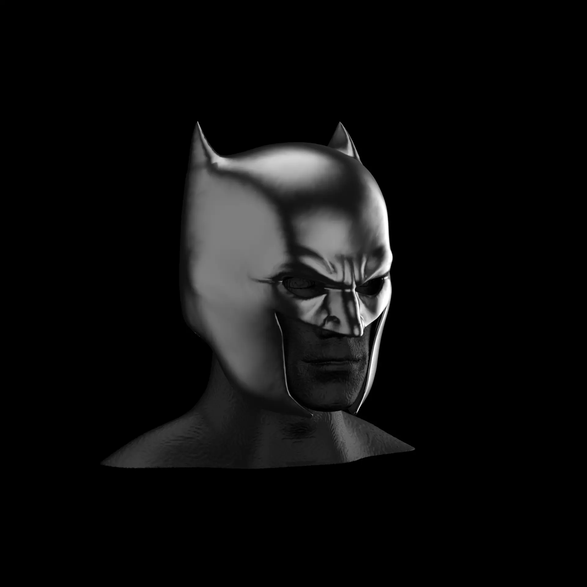 BATMAN HELMET WEARABLE 3D print model_0