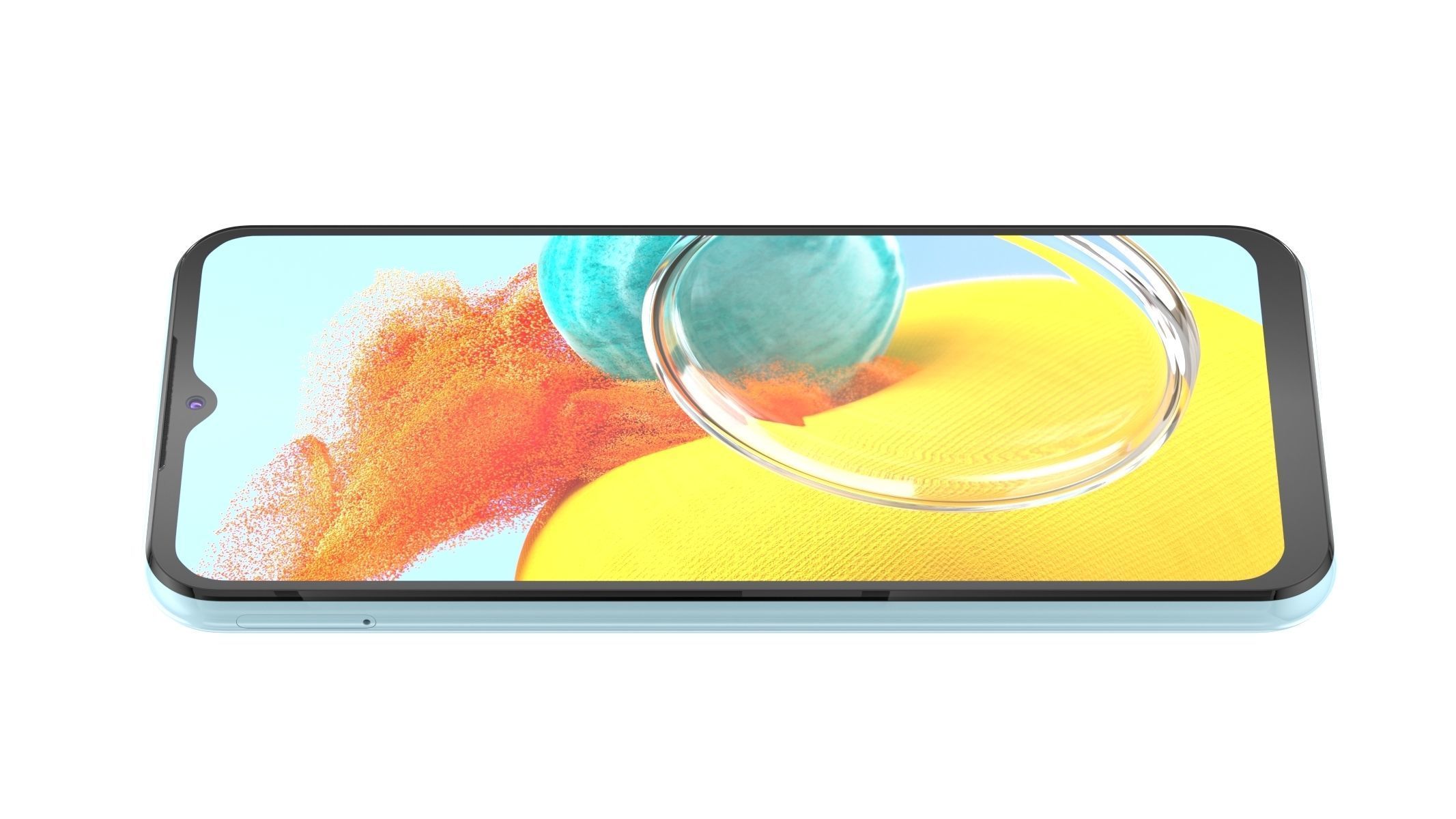 Samsung Galaxy M14 Silver 3D model_3