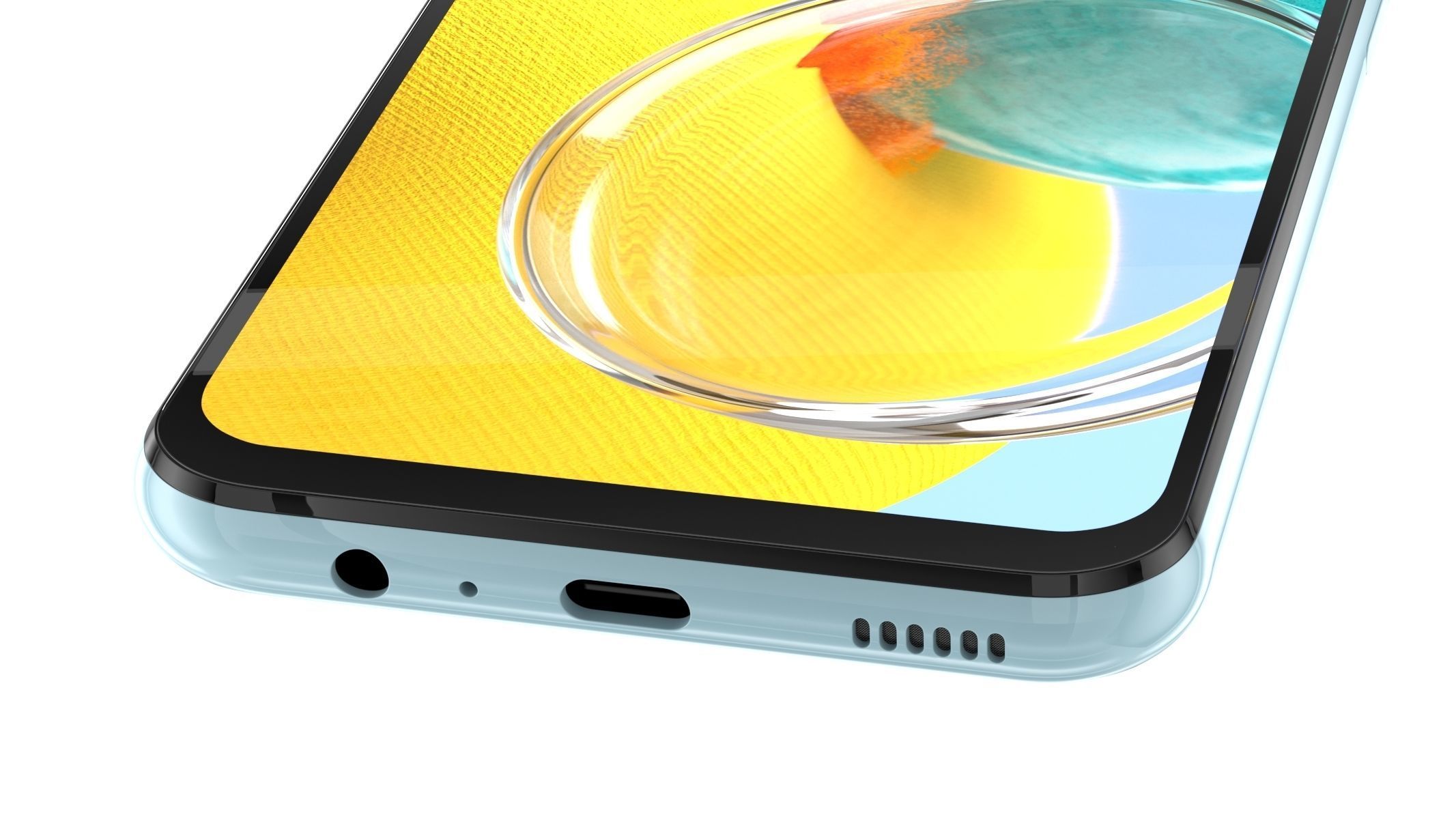 Samsung Galaxy M14 Silver 3D model_5