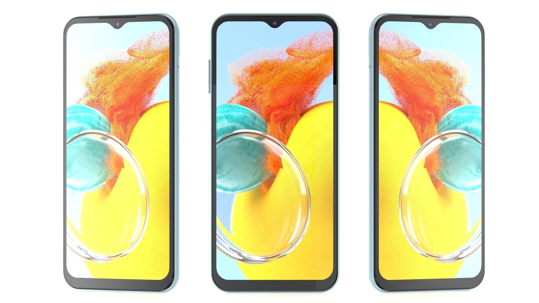 Samsung Galaxy M14 Silver 3D model_7