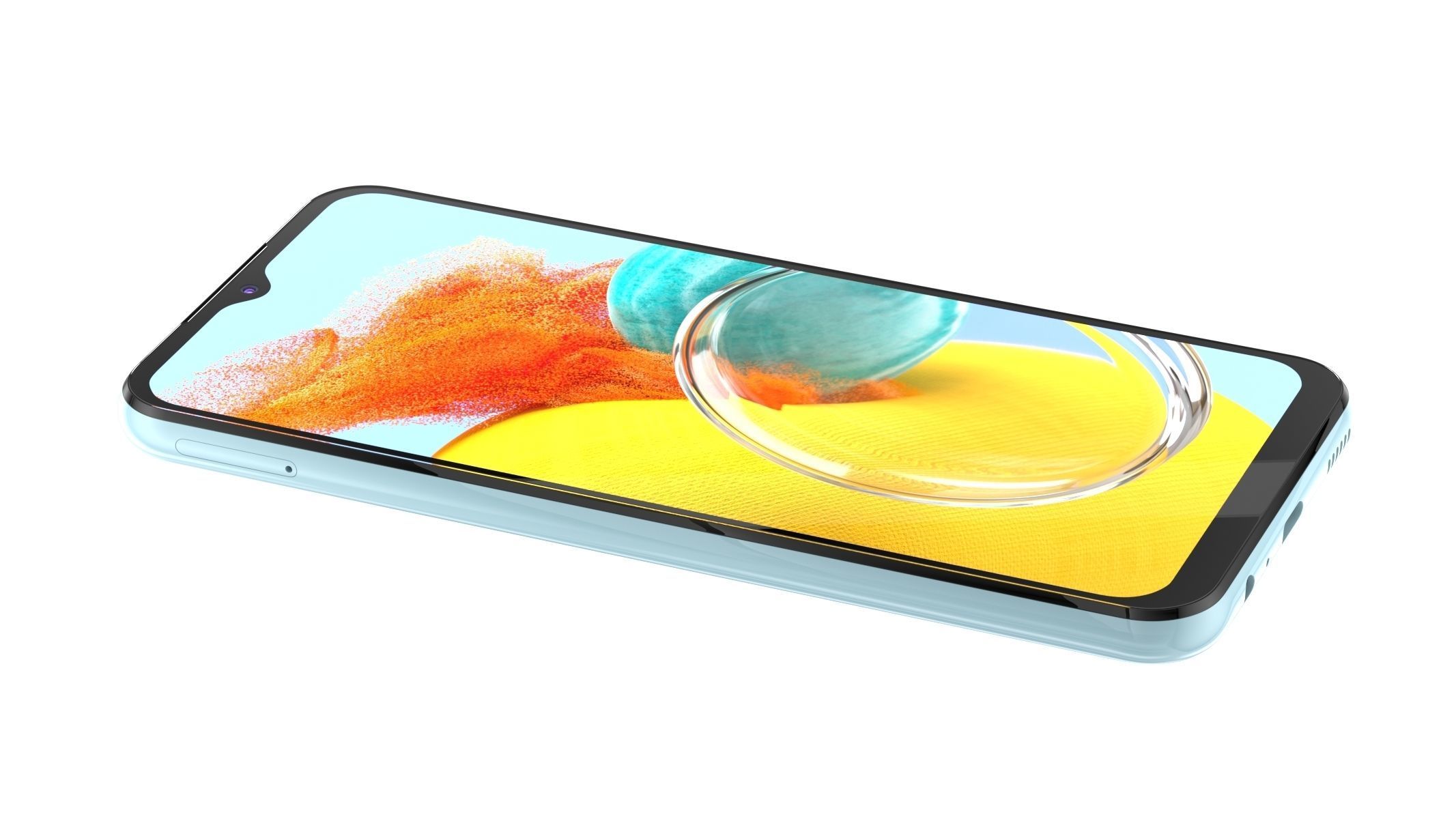 Samsung Galaxy M14 Silver 3D model_4