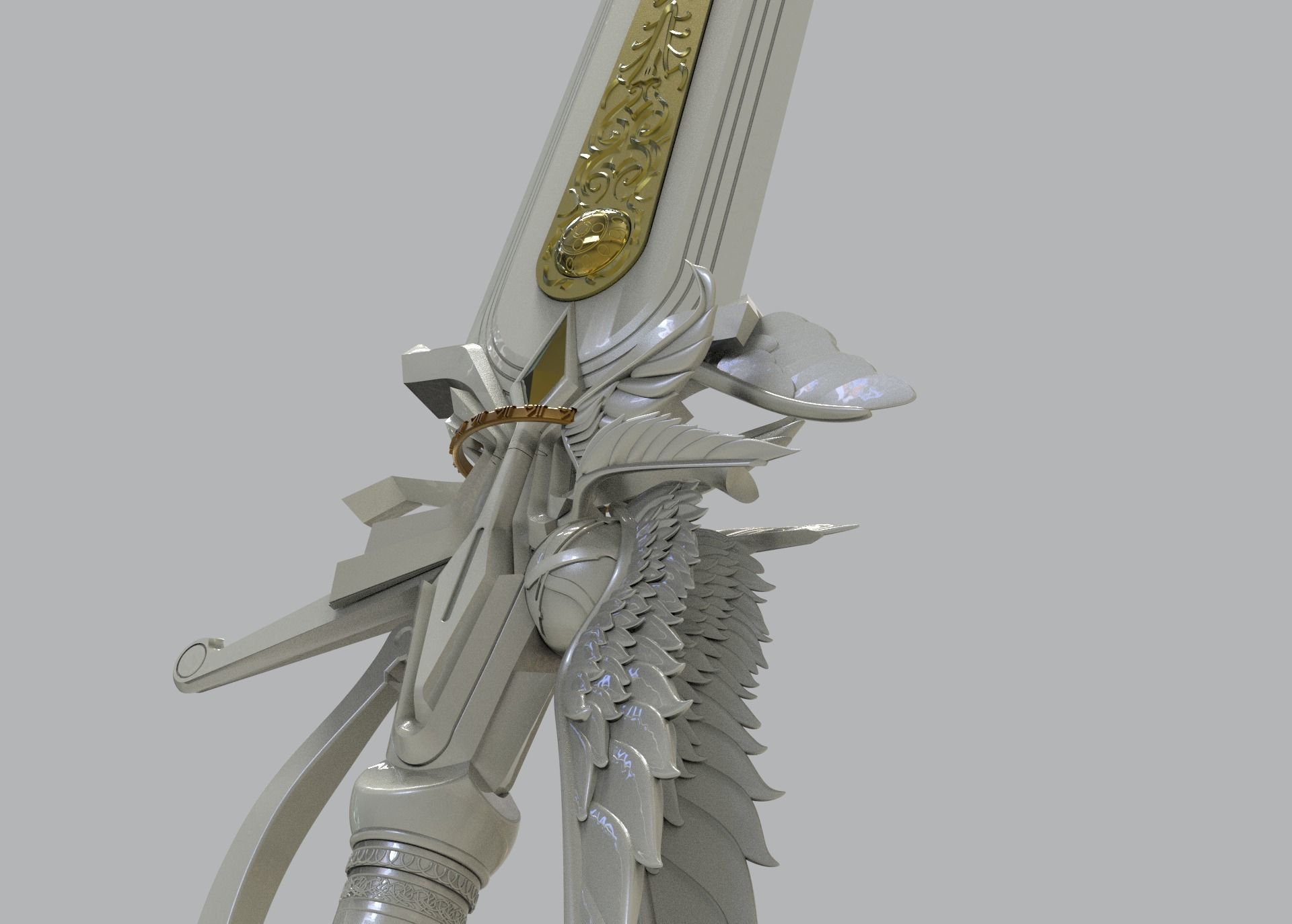 SWORD OF THE FATHER KING REGIS 3D print model_2