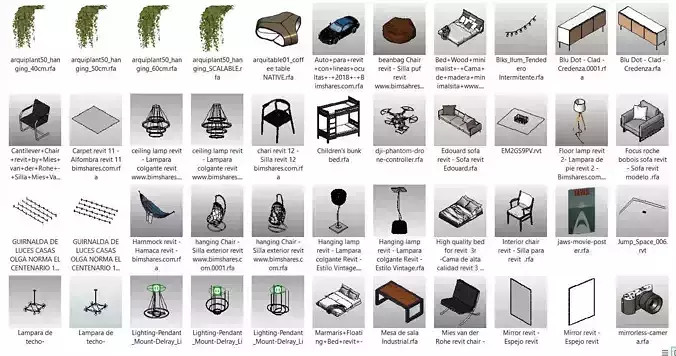 REVIT FAMILIES EXCELLENT QUALITY   Low-poly 3D model