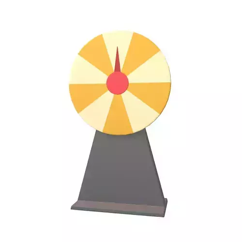 Lottery Turntable v1 001 Low-poly 3D model