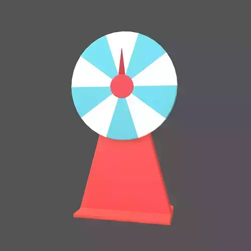 Lottery Turntable v1 002 Low-poly 3D model